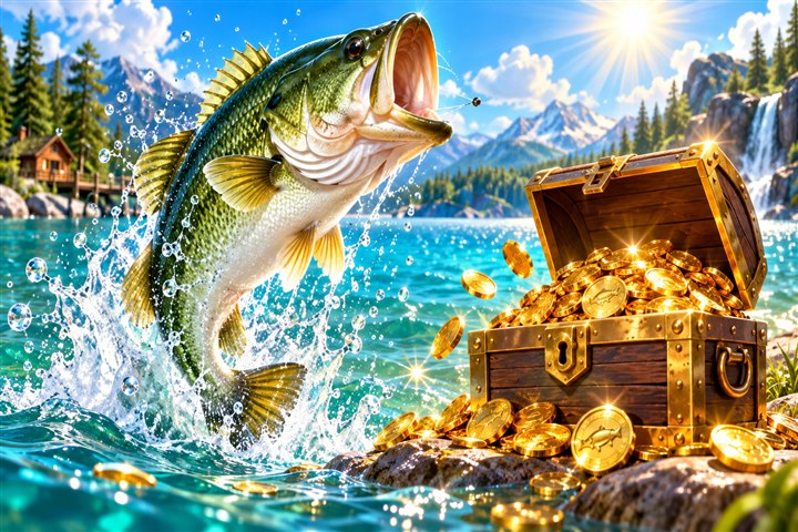 Big Bass Splash themed casino game artwork