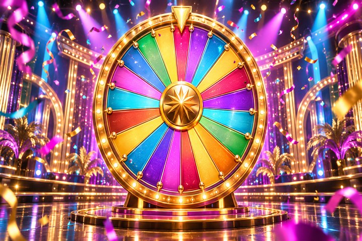 Crazy Time themed live casino artwork